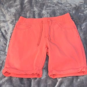 pink kids shorts